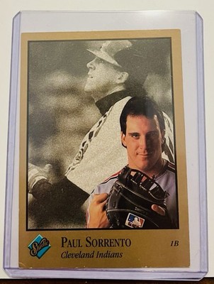 1992 Leaf Studio Paul Sorrento Auto Cleveland Indians #169 Free Shipping!