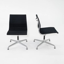 2014 Herman Miller Eames Aluminum Group Armless Desk Chair in Black 11x Avail