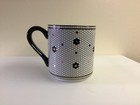 ANTROPOLOGIE Bistro Tile Ceramic Cup 12 oz. Letter S Monogram, Excellent. — photo 3