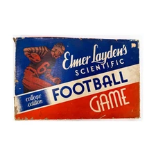 Cadaco Boardgame  Elmer Layden's Scientific Football Game (College Ed, Box Fair