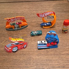 Hot Wheels Christmas Car Ornaments Lot W Mini Cars Spray Can Ornament
