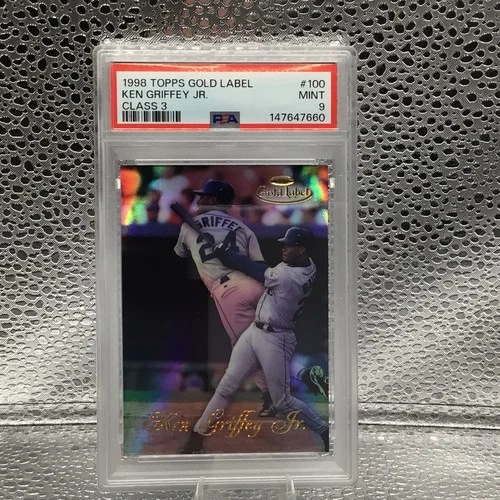 1998 Topps Gold Label - Class 3 Ken Griffey Jr #100 PSA 9 (Rare 4 Higher POP)