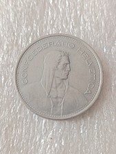 Schweiz, 5 Francs, Helvetia, 1968, Bern, Kupfer-Nickel 