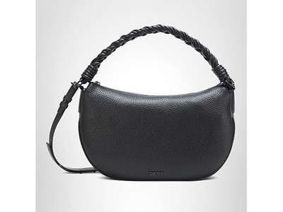 DKNY Elsie Women s Shoulder Bag Elegant Black Leather Everyday Bag New