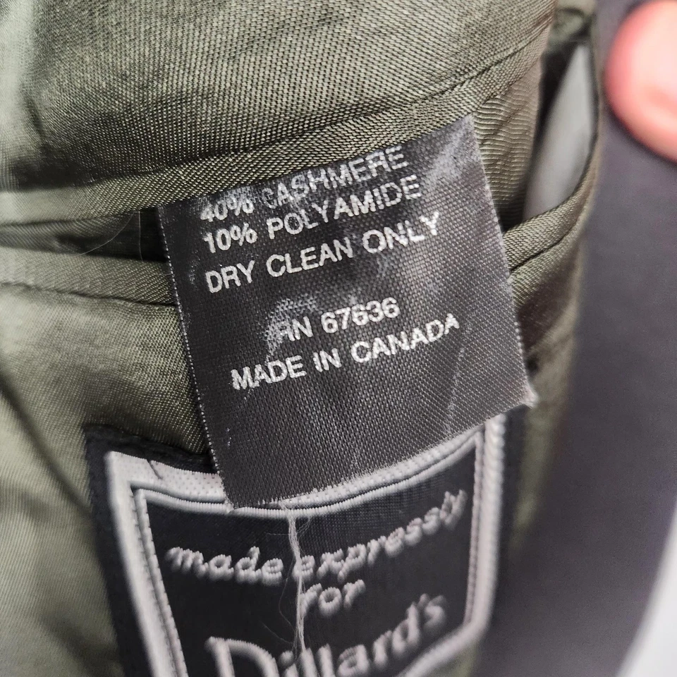 Blazer Yves Saint Laurent Para Hombre Gris Medio Lana Cachemira Abrigo Deportivo Dillard's Foto 4 de 4