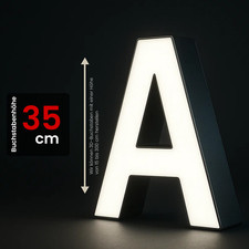 3D Buchstabe Einzelbuchstabe Leuchtbuchstabe LED - 350 mm - Außen-Innen Werbung