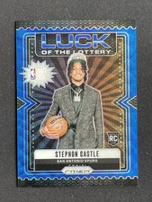 Stephon Castle 2024-25 Panini Prizm Luck of the Lottery Blue Wave 025/175 RC #12