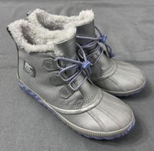 SOREL Disney Frozen Out 'N About Plus Faux Fur Lined Waterproof Kid Boot Size 5