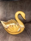 Large Vintage Hull Pottery Swan Planter or Dish. Marked812 USA