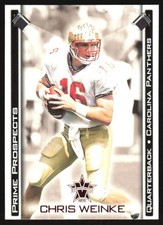 2001 Pacific Vanguard Chris Weinke RC #4 Carolina Panthers
