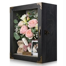Shadow Box Frame 11x13, Overall Depth 4.7" Deep Display Case with Glass Door,...