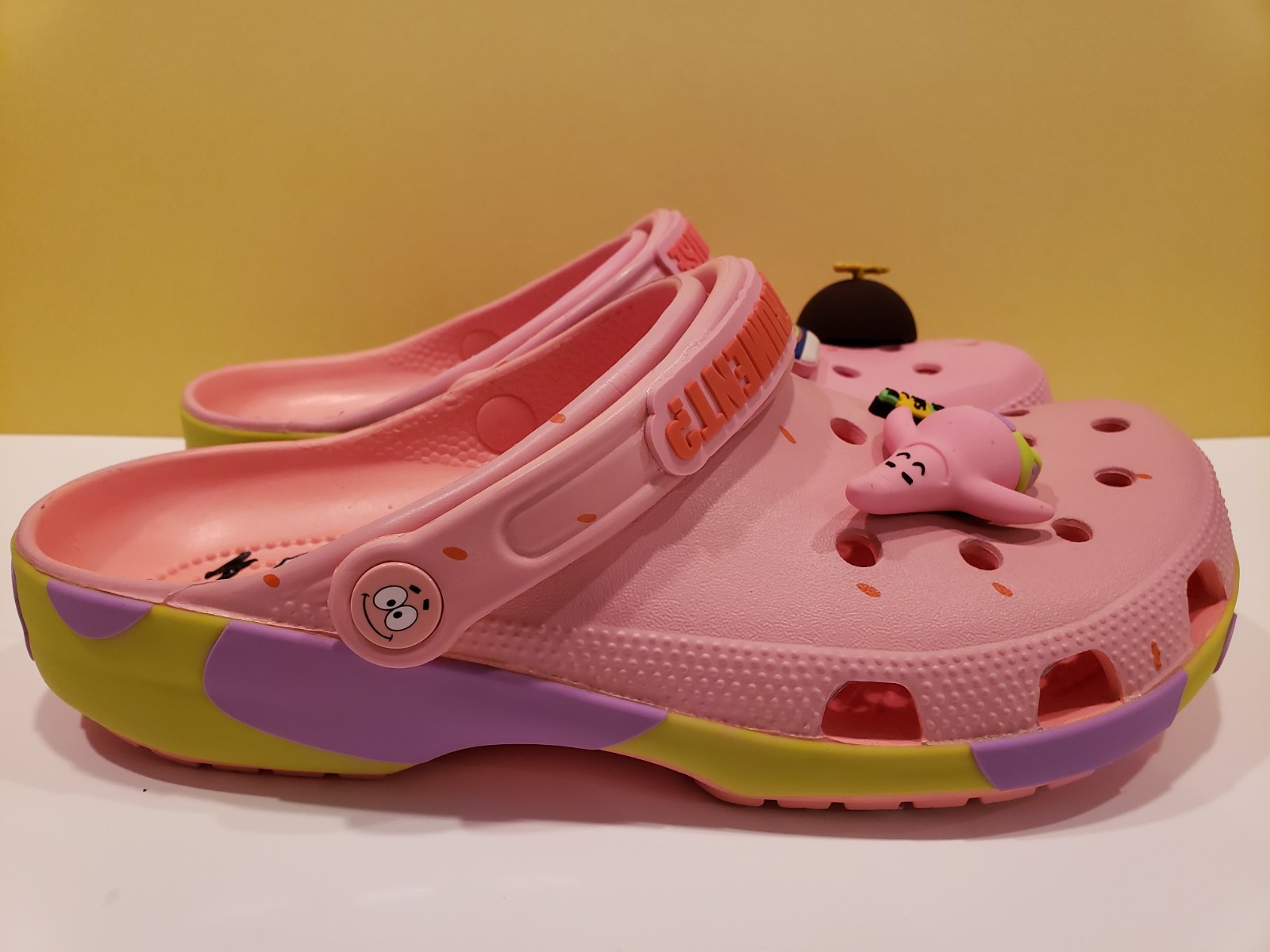 Crocs ~ Limited Edition Spongebob Patrick Star Clogs ~ Men's 8/Women's 10~NWT image 4
