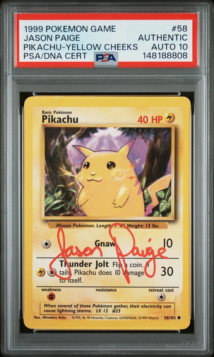 Pikachu Pokémon TCG Professional Sports Authenticator (PSA