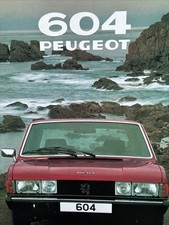 Peugeot 604 Range Original Car Sales Info Brochure 1979