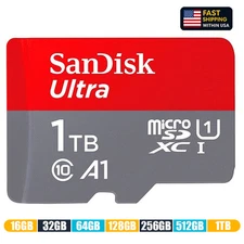 SanDisk Micro SD Card Ultra Memory Card 16GB 32GB 64GB 128GB 256GB 512GB 1TB Lot