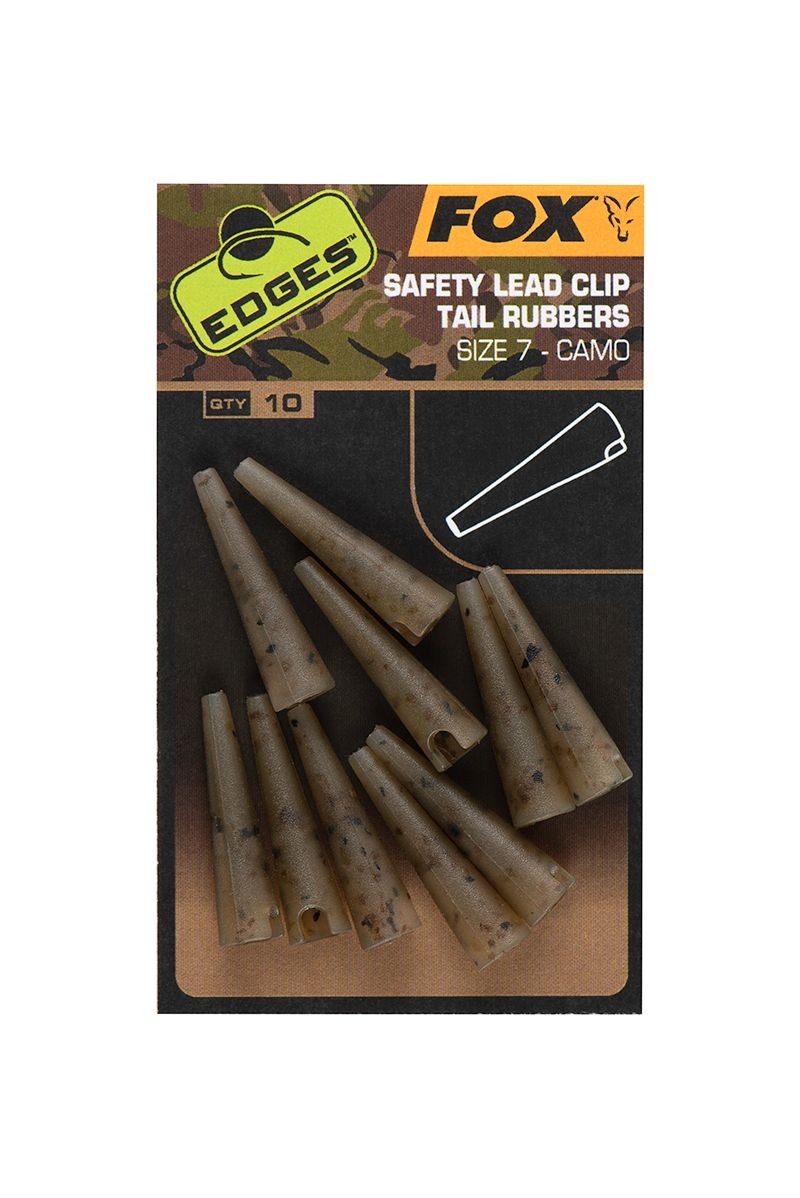 Fox Edges Camo Lead Clip Tail Rubbers Carp Fishing Rig Tackle CAC808