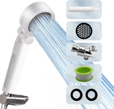 Drivse Iondrops Filtered Shower Head with Handheld,High Pressure Showerhead W...