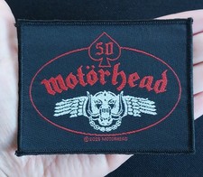 Mot rhead Skull Wing 50th Anniversary Licensed Motorhead Battle Jacket PATCH