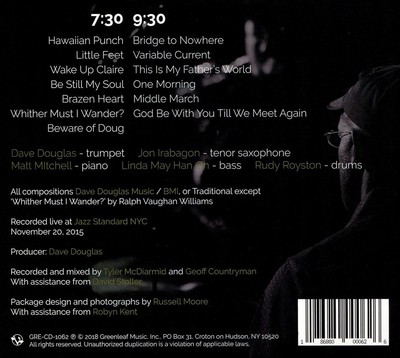 DAVE DOUGLAS BRAZEN HEART LIVE AT JAZZ STANDARD: FRIDAY NEW CD