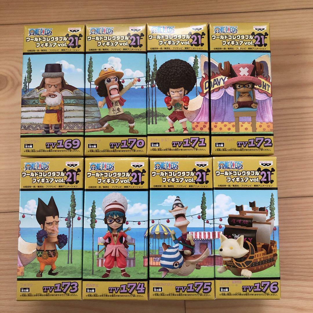 One Piece Wcf World Collectable Figure Vol 21 No 169 176 Full Set Ebay