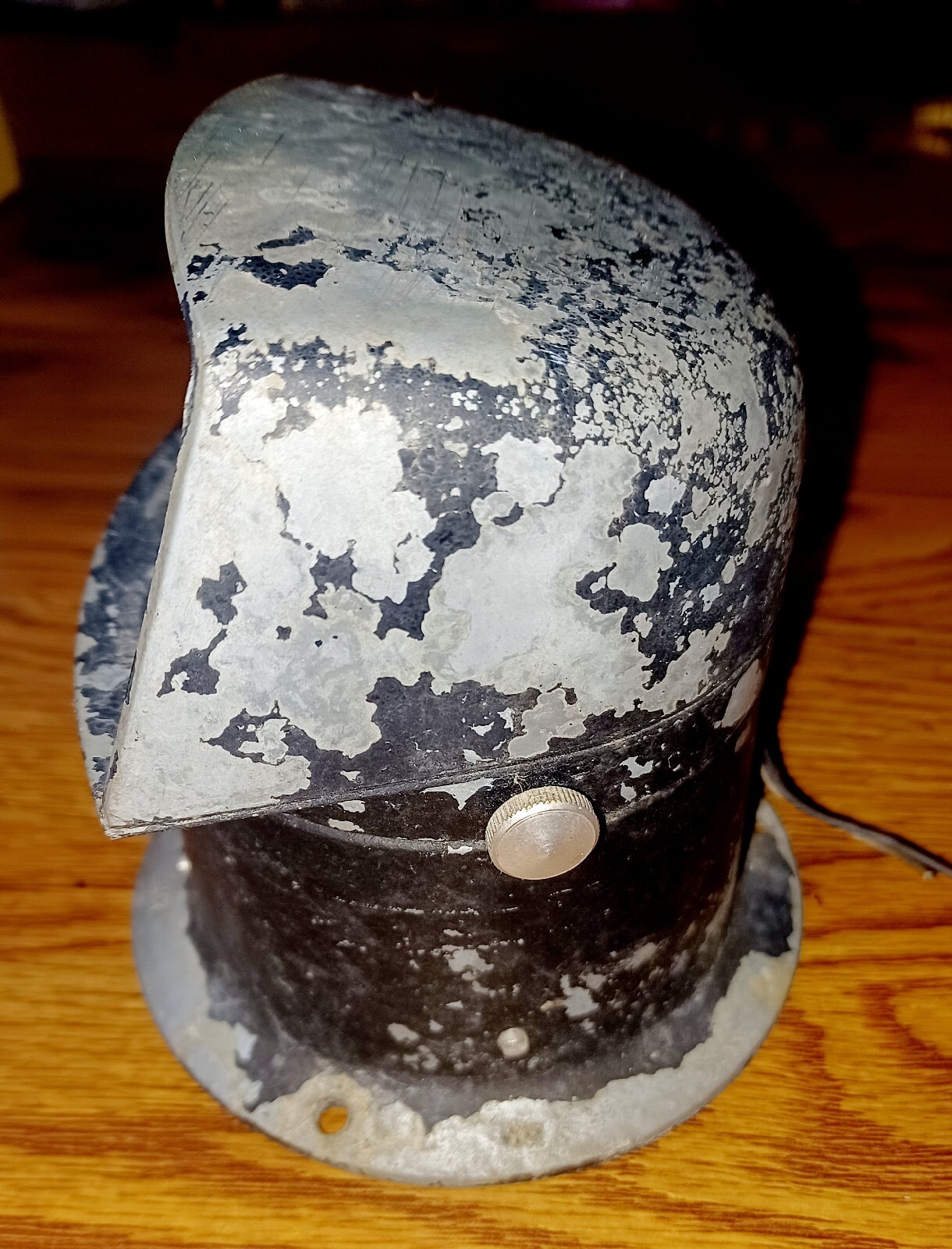 VINTAGE AIRGUIDE BOAT COMPASS WITH METAL HOOD CHICAGO USA BOAT