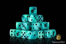 Ghost 16mm Wargaming Dice - Compatible with Warhammer 40k, AoS, etc.