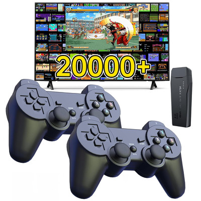 Wireless Retro Game Console, Retro Game Stick with Built-In 9 Emulators, 1GB,100