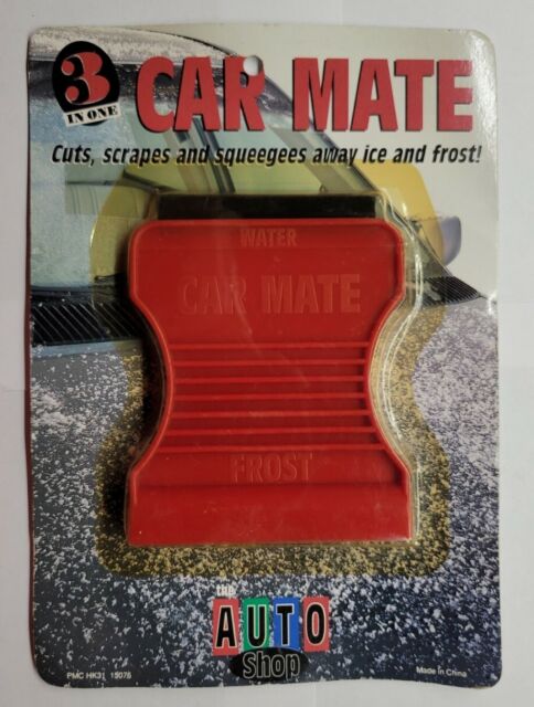 Vintage Car Mate 3 In 1 Ice Scraper Squeegee
