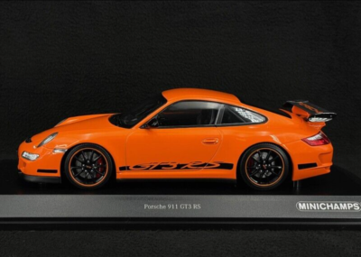 【MINICHAMPS】1/18 Porsche 911GT3RS Orange 1/18 Minichamps 2007 Porsche 911 (997) GT3 RS (Orange) Car Model