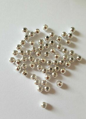  100 Stck. Versilbert Zwischenring Perlen 2/3/4 mm Schmuckherstellung Fundstücke 