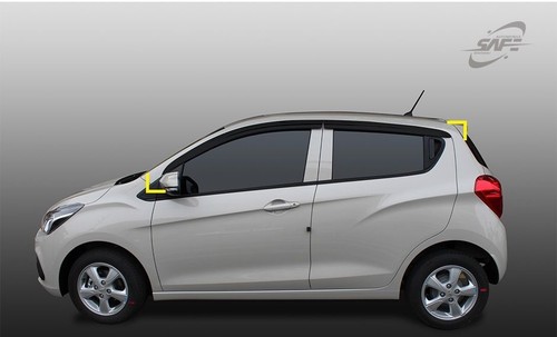 Smoke Tinted weathershields for 2017 Holden New Spark LS LT Hatch - Picture 4 of 12