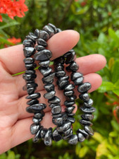 Shungite Bracelet, Shungite nugget, Stretch Bracelet, Radiation EMF Protection