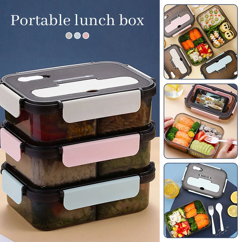 5 Piatti Termici In Acciaio Inox Divisi Con Coperchio – Contenitori Bento Box A Scomparti Per Pasti E Snack (27,9 X 22,1 Cm)
