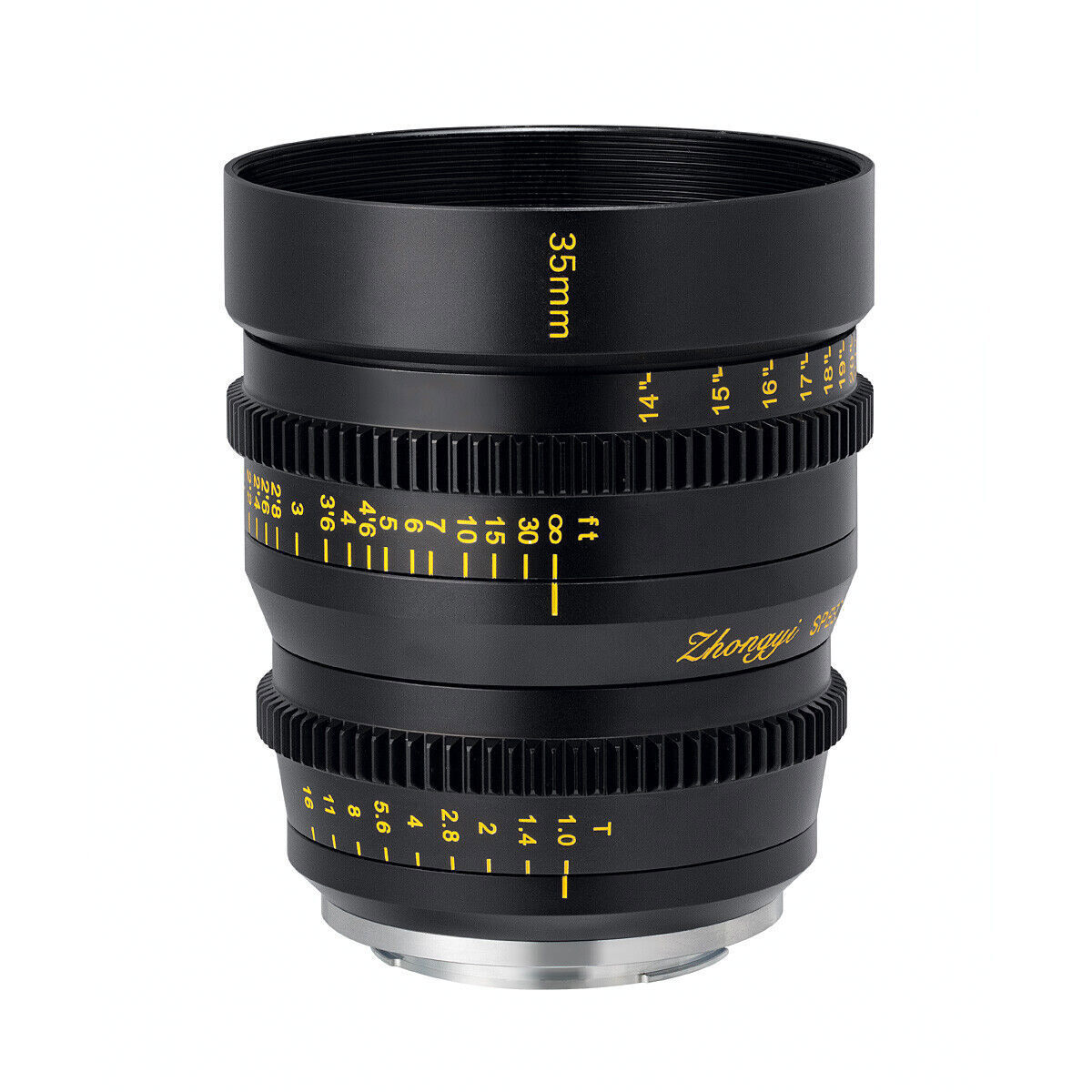 ZHONGYI Cinema Lens 35mm T1.0 APS-C for Canon EOS-R,Sony E