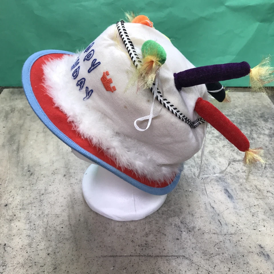 De colección Feliz Cumpleaños Pastel Sombrero Unisex Adulto Talla Vestido Elegante Fiesta Sombrero ¡Envío Rápido! Foto 3 de 4