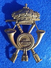 Fregio dorato per truppa Carri Veloci per Casco Coloniale AOI carristi