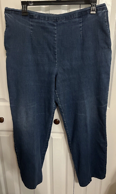 Alfred Dunner 18W denim jeans with elastic waist, Pre-Owned | eBay