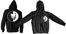 Pitbull Party Zipper jacke  Schwarz Dog Fun Kult