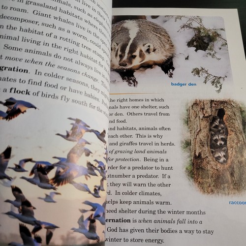 Abeka Academy Textbook Science 3rd Grade 3 Exploring God's World - Picture 17 of 19