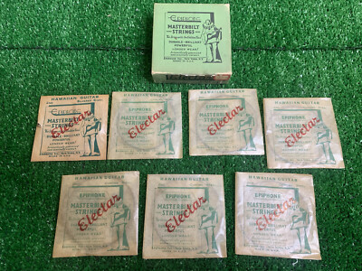 vintage epiphone masterbilt electar hawaiian guitar strings READ