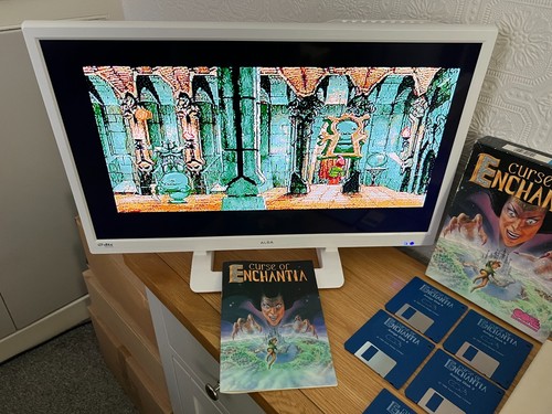 Amiga Core Curse of Enchantia Game - Boxed & Working -👽👾Pomysł na prezent retro👾👽 - Zdjęcie 10 z 24