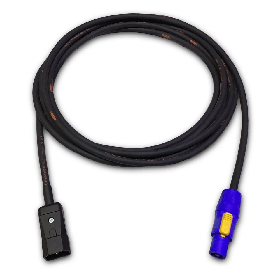 Marten IEC C14 to PowerCON NAC3FCA 1.0mm HO7RN-F Rubber Cable