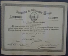 Brazil Companhia de Mineracao Goyana Rio de Janeiro 1885 Unpicked