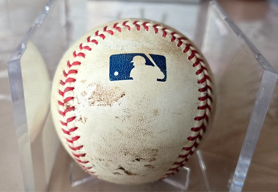 BRADY SINGER 1st career win GAME USED pitched baseball 8/9/20 MLB Authenticated - Image 4 of 4