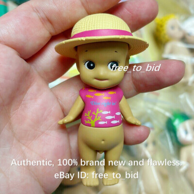 Sonny Angel Caribbean Sea Summer Series Pink Straw Hat Mini Figure