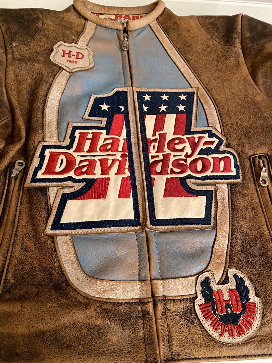 Harley Davidson Giacca In Pelle Centenario | eBay