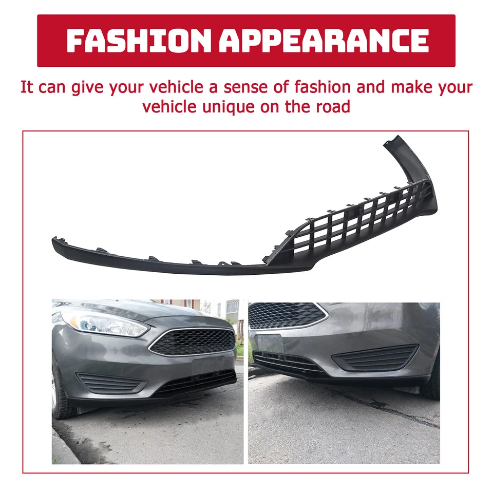 Fits 2015-2018 Ford Focus Front bumper Lower Valance Panel Grill for F1EZ17626A - Image 4 of 4