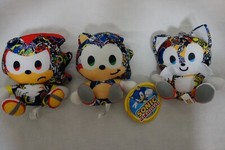 Sonic The Hedgehog Big Head Toy Factory Sticker Bomb Stuffed Plush SEGA