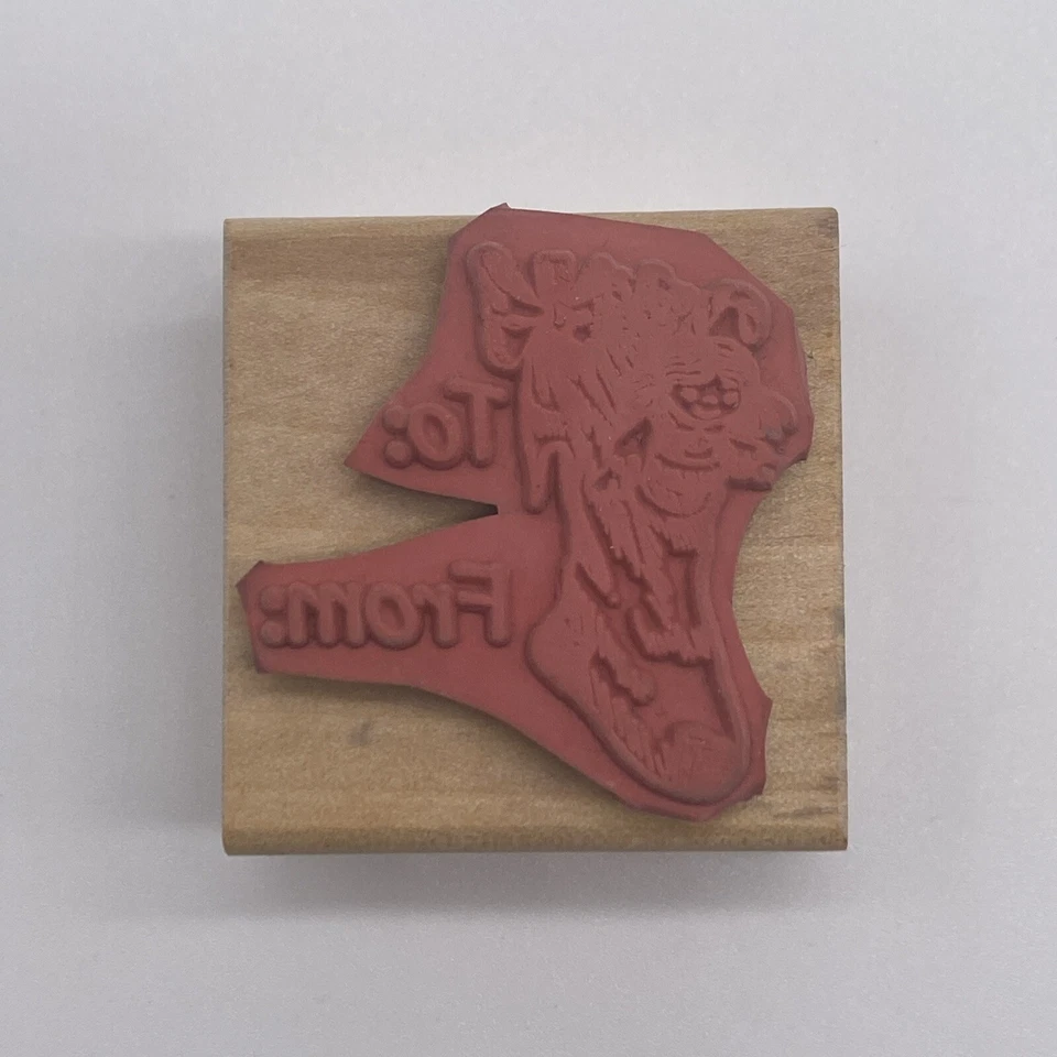 Sello Affair To From Christmas Sello de goma Foto 2 de 4