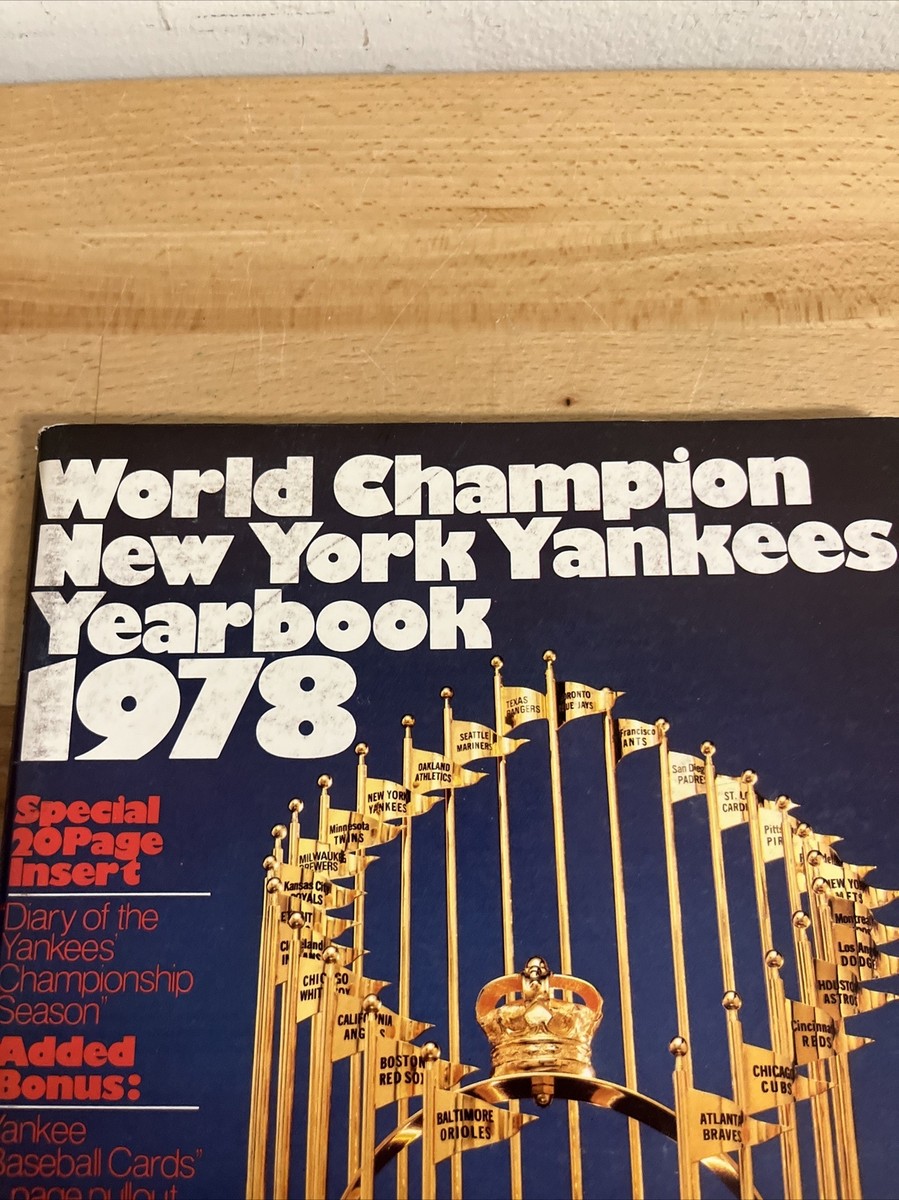Vintage World Champion New York Yankees Yearbook 1978 w/ Trading
